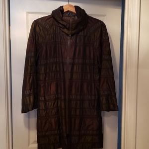 Elegant lightweight evening wrap/raincoat & bag